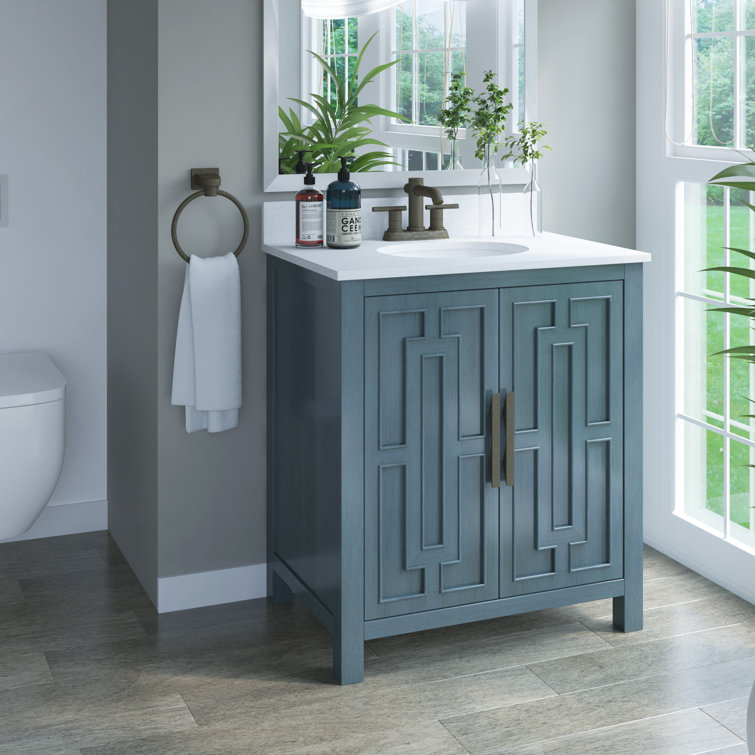 Etta Avenue™ Casandra 29.88'' Single Bathroom Vanity with Ceramic Top